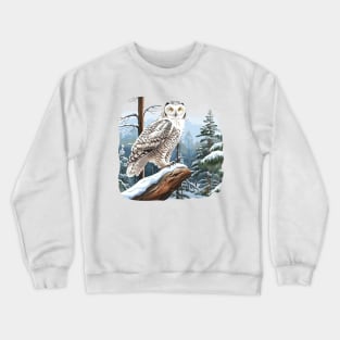 Snowy Owl Crewneck Sweatshirt